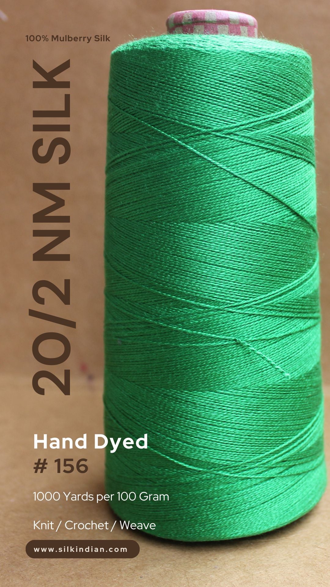 Mulberry Silk Yarn, 20/2, Colors