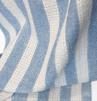 Huck Scarf Indigo and Natural