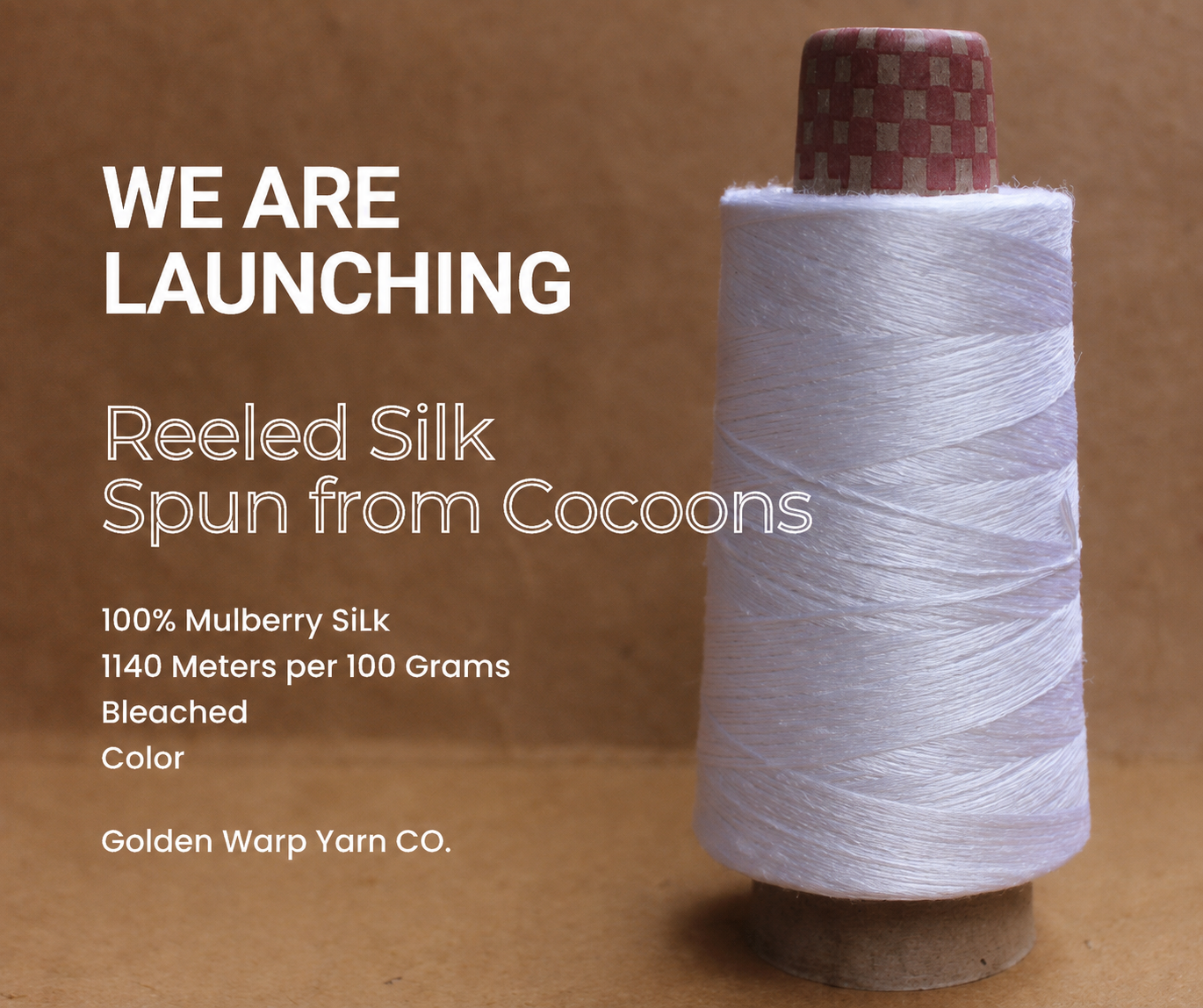 Reeled Mulberry Silk Yarn at Golden Warp Yarn Co.
