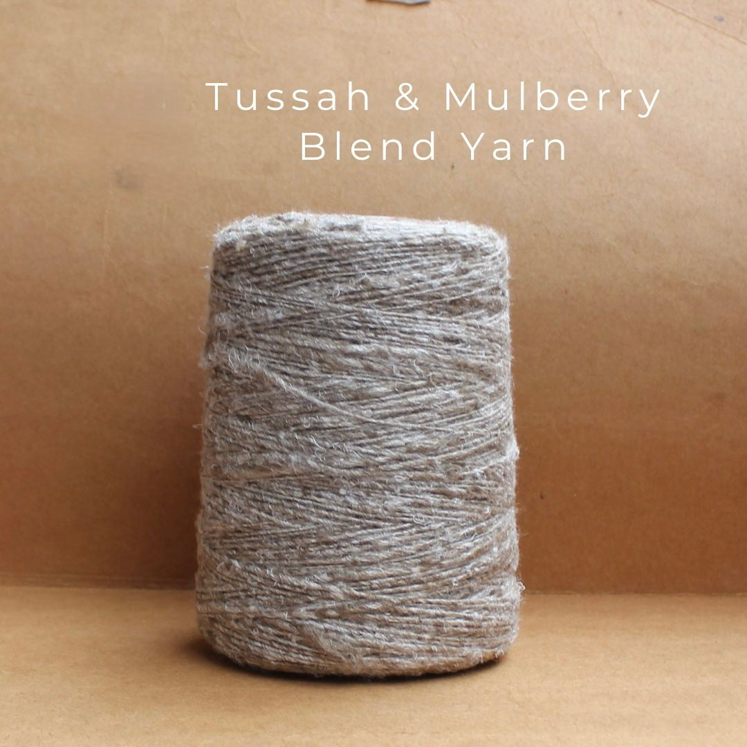 Tussah and Mulberry Silk Blend, 1.5/1 Nm twisted