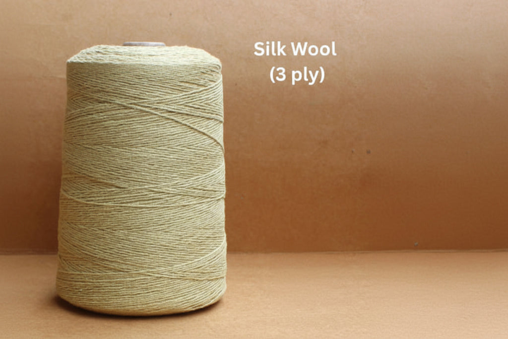 Silk Wool Blend, 20/2 X 3 ply, 500 g cone - Golden Warp Yarn Co