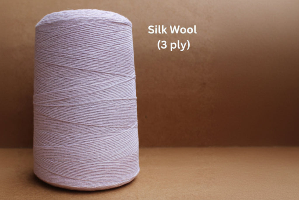 Silk Wool Blend, 20/2 X 3 ply, 500 g cone - Golden Warp Yarn Co