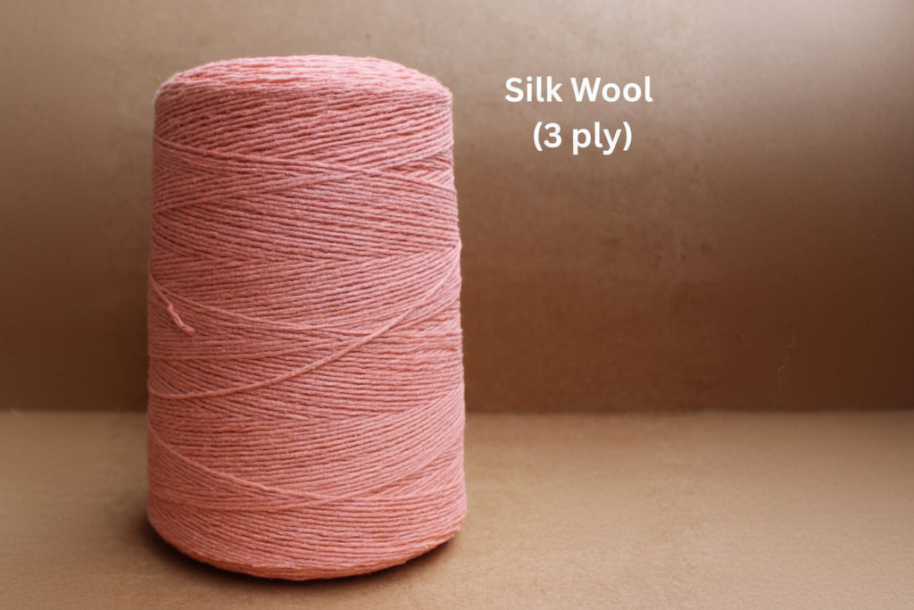 Silk Wool Blend, 20/2 X 3 ply, 500 g cone - Golden Warp Yarn Co