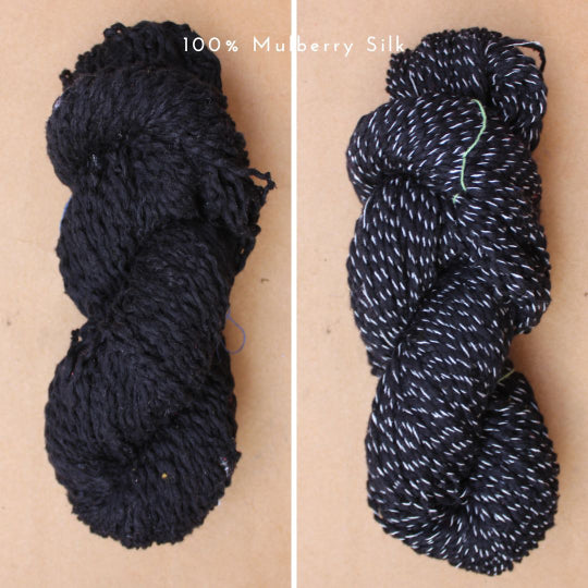 Silk Bouclé - Silk Bourette (Noil) - Golden Warp Yarn Co