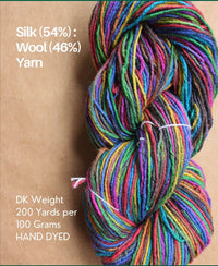 Silk Wool Blend, DK Weight yarn - Golden Warp Yarn Co