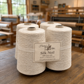 Bundle of Silk Noil Cones at Golden Warp Yarn Co.