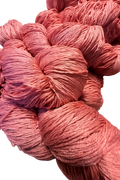 Tussah Silk Yarn DK Rose Coral at Golden Yarn Warp Co