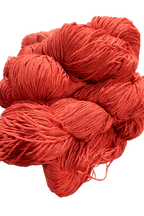 Tussah Silk Yarn DK Terracotta at Golden Warp Yarn Co