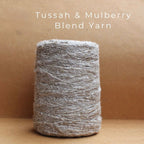 Tussah and Mulberry Silk Blend, 1.5/1 Nm twisted, 500 g cones - Golden Warp Yarn Co