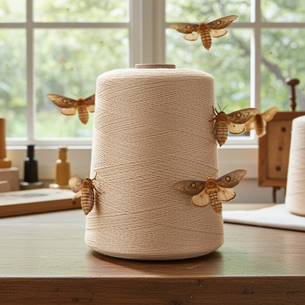 Tussah Silk Yarn 70/8, 500 g cones - Golden Warp Yarn Co